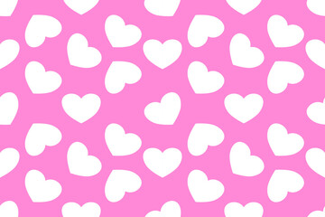 Heart seamless pattern. Cute romantic hearts background print. Valentine's day concept. heart vector design