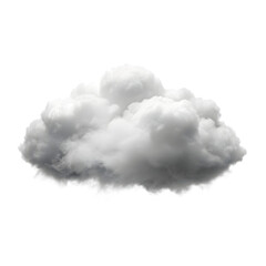 Cloud overlay isolated on transparent background