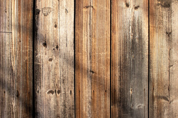 Old grunge dark textured wooden background, surface of grey and brown wood