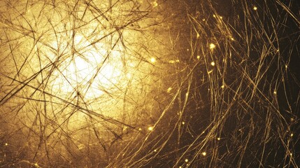 Obraz premium Abstract golden texture with light reflections and fine patterns
