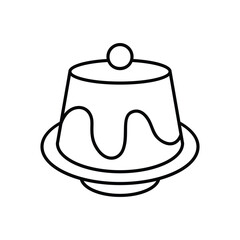 Pudding vector icon