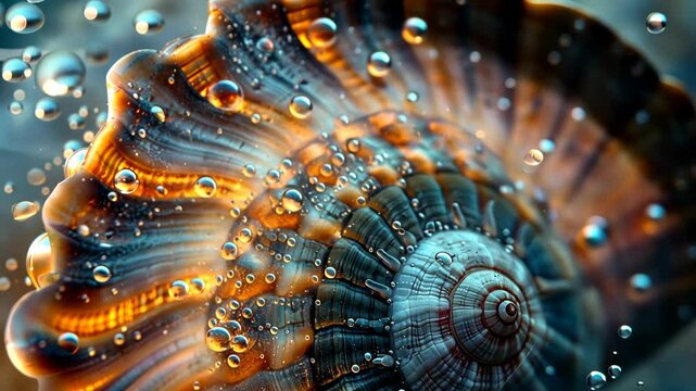 close-up of the golden ratio spiral, showing its detailed pattern