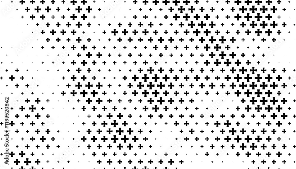 Poster smooth transition of geometric pattern. black isolated on white background. easily resized and recol