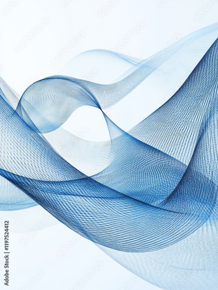 Poster blue thin lines abstract futuristic minimal background. hi-tech vector design