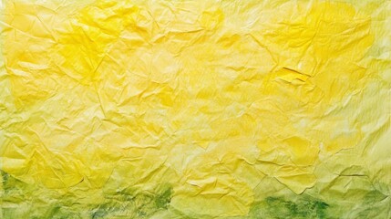 Textured Yellow Background with Crinkled Paper for Design Projects
