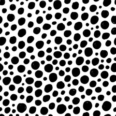 Small dash seamless pattern. Abstract background with doodle circles in black and white. Great for digital projects, fabric prints, packaging, scrapbooking, and creative artworks. Vector illustration