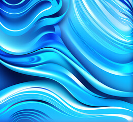 Fototapeta premium Waves on water. Nature background. Fashionable liquid design. Illustration for banners, flyers and presentations. generative ai