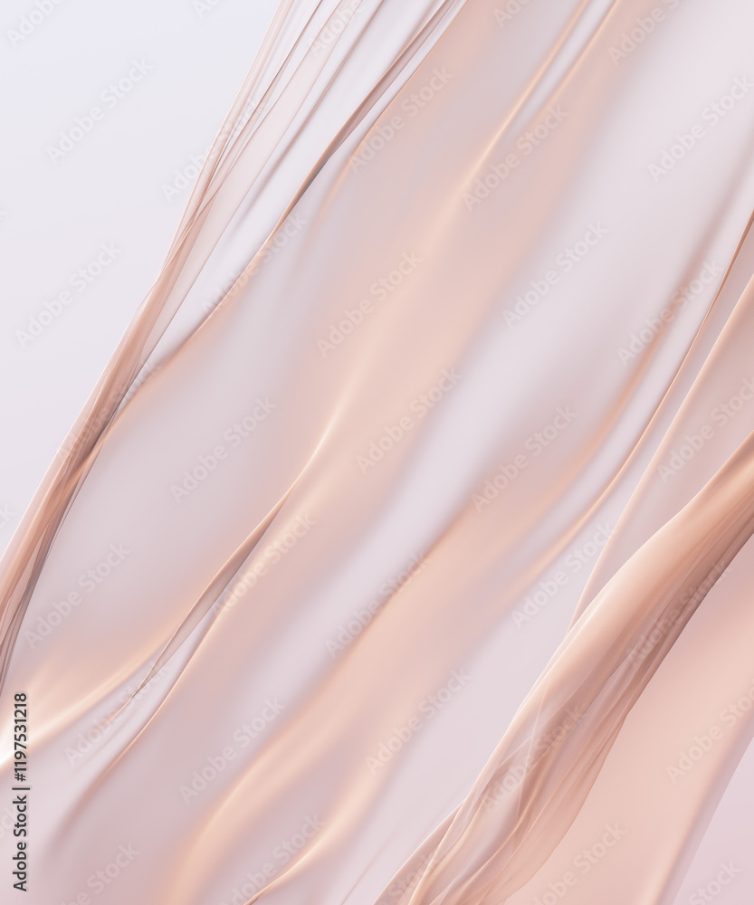 Fototapete versatile abstract background with soft, flowing lines and a subtle pearlescent texture. light pink 