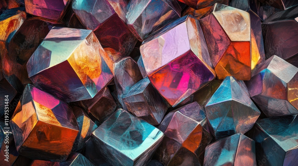 Poster abstract hexagonal wallpaper/background/backdrop