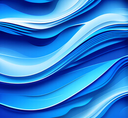 Fototapeta premium Waves on water. Nature background. Fashionable liquid design. Illustration for banners, flyers and presentations. generative ai