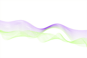 Design element wavy ribbon from many parallel lines42 01