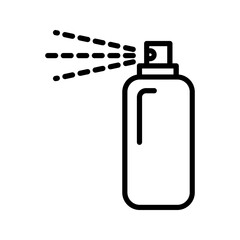 Bottle spray icon color editable 