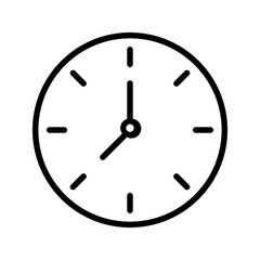 clock icon color editable on white background