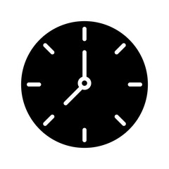 clock icon color editable on white background