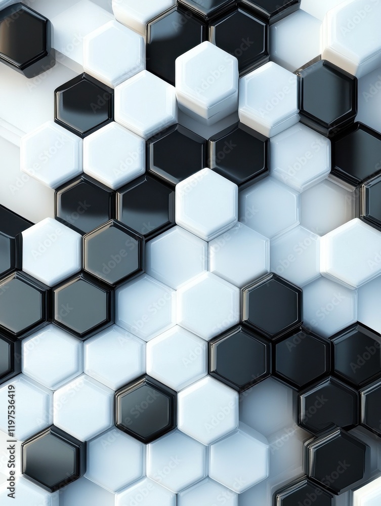 Poster abstract hexagonal wallpaper/background/backdrop