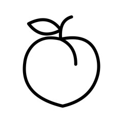 peach icon color editable on white background