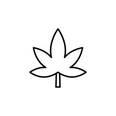 Cannabis leafs icon Flat fill set collection