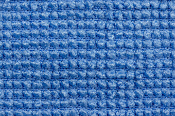 Vue rapprochée d'un tissu gaufré bleu clair comme arrière-plan, texture	