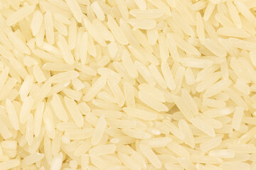 fond, riz basmati cru, en gros plan	