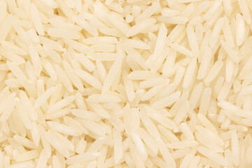 fond, riz basmati cru, en gros plan	