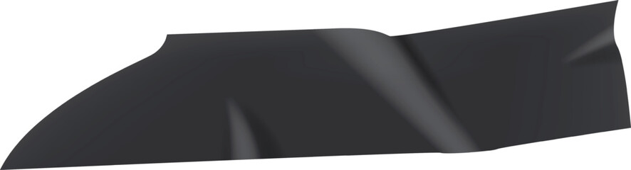 Fototapeta premium Applying black insulating tape against a bright white background, creating a striking contrast that highlights the dark adhesive material and its functional purpose in repairs and maintenance