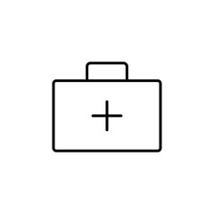 Emergency kit icon Flat fill set collection