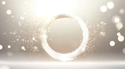 Elegant Gold Circle Abstract Background Design