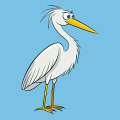 Obraz premium great egret vector