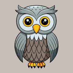 great gray owl on a branch