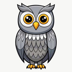 great gray owl on a branch