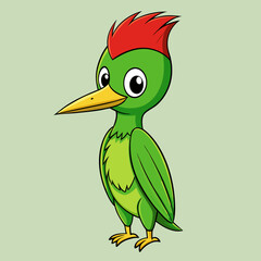 vector illustration of a woodpecker