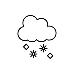 Hail icon Flat fill set collection