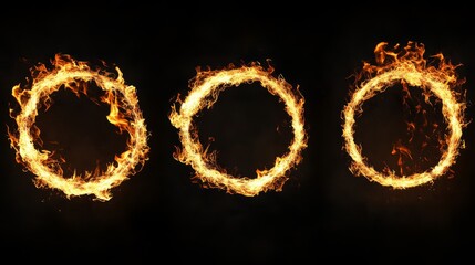 Enthralling Fire Rings: Mesmerizing Visual Display