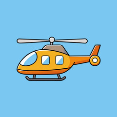 helicopter vector illustration