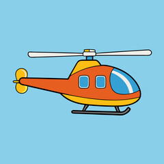 helicopter vector illustration
