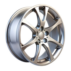 Obraz premium Sleek Black Alloy Wheel