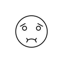 Nauseated emoji icon Flat fill set collection
