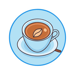 cup of coffee icon, cup of coffee vector illustration-simple illustration of cup of coffee, perfect for cup of coffee logos and themed design 
