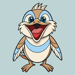 laughing  kookaburra vector illustration