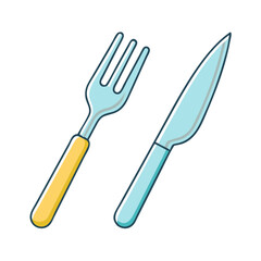 fork and knife icon, fork and knife vector illustration-simple illustration of fork and knife, perfect for fork and knife logos and themed design 