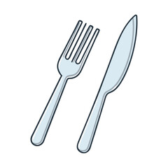 fork and knife icon, fork and knife vector illustration-simple illustration of fork and knife, perfect for fork and knife logos and themed design 