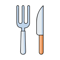 fork and knife icon, fork and knife vector illustration-simple illustration of fork and knife, perfect for fork and knife logos and themed design 
