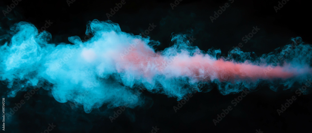 Poster magic dust sparkling particles creating an enchanting effect on a black background
