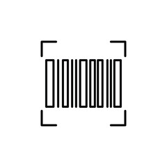 Scan barcode icon Flat fill set collection