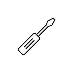 Screwdriver icon Flat fill set collection