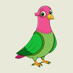 vector illustration of a pigeon