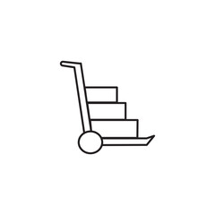 Hand Box Cart Icon Vector Logo Template Illustration
icon vector line logo design illustration outline flat on white background simple icons