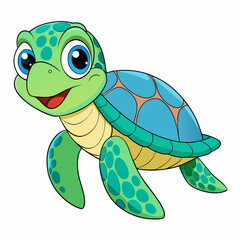 funny turtle cartoon