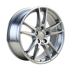 Obraz premium Sleek Black Alloy Wheel