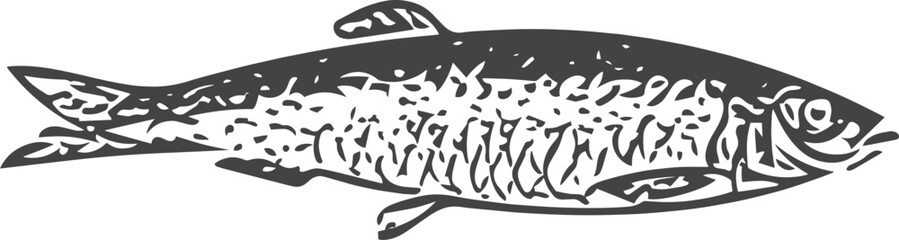 Obraz premium fish on a white